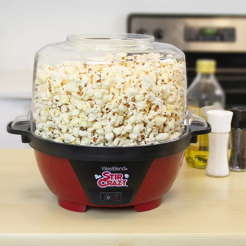 West Bend Stir Crazy 6-qt. Electric Hot Oil Popcorn Popper Machine