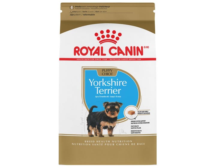 Royal Canin Breed Health Nutrition Yorkshire Terrier Puppy Dry Dog Food， 2.5 lb. Bag