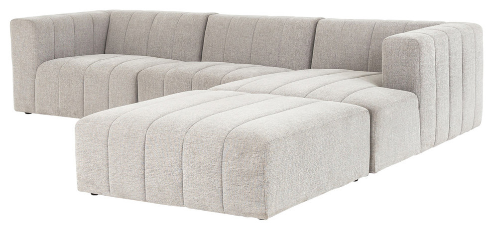 Four Hands Langham Channeled 3 Piece Sectional Set   Transitional   Sectional Sofas   by Four Hands  Houzz