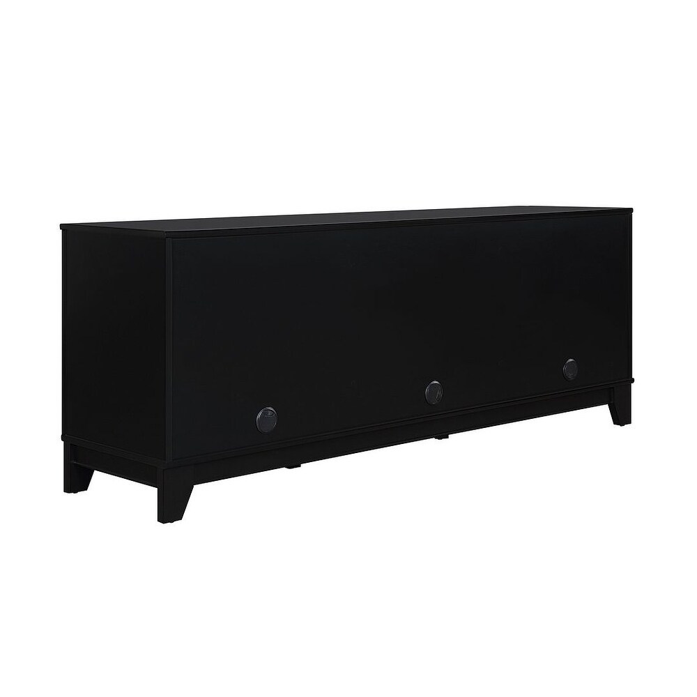 Manhattan Comfort Sheridan 62.99 In. Modern Cane Media Cabinet Console