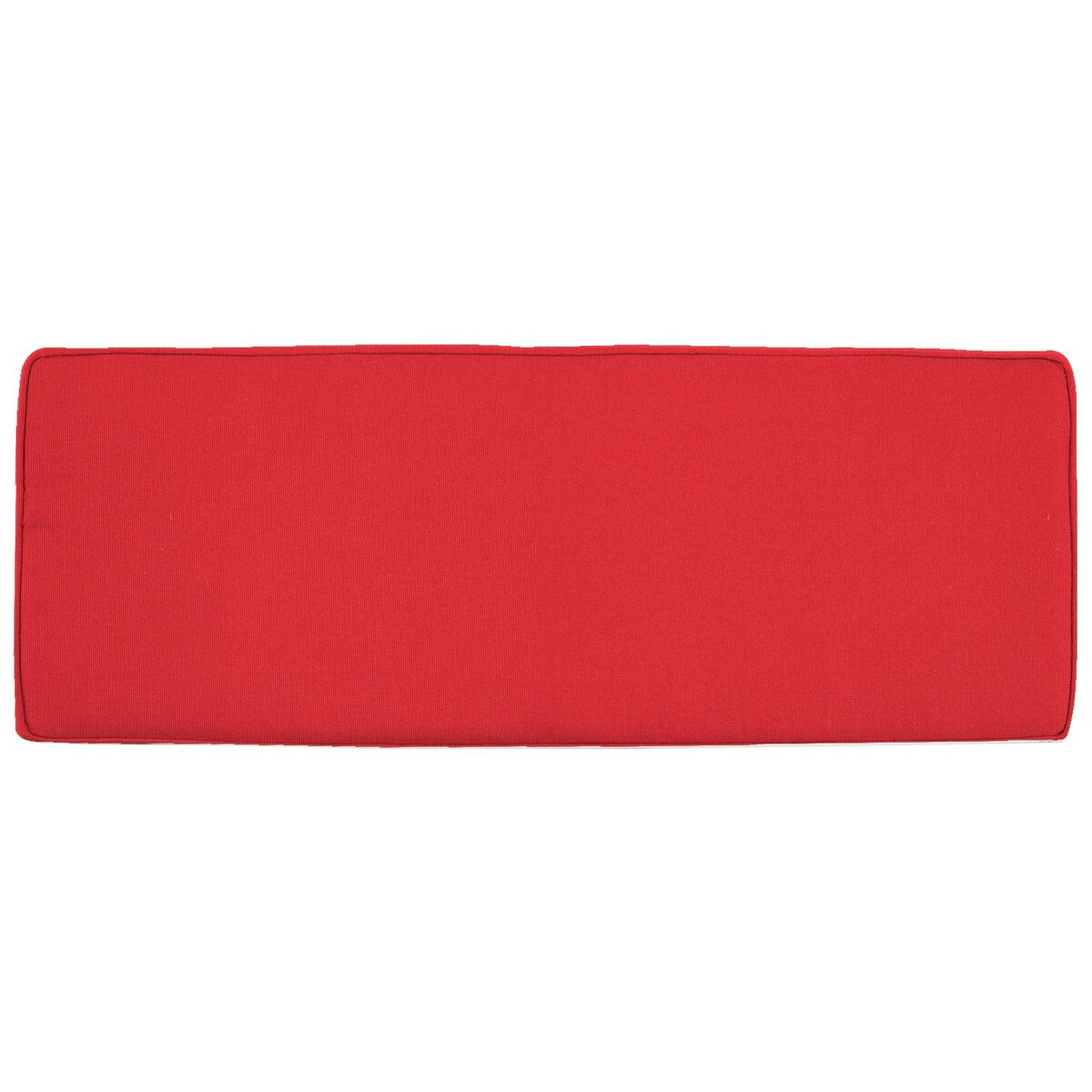 Sunbrella Canvas Jockey Red Large Outdoor Replacement Bench Cushion W/ Piping By Signature