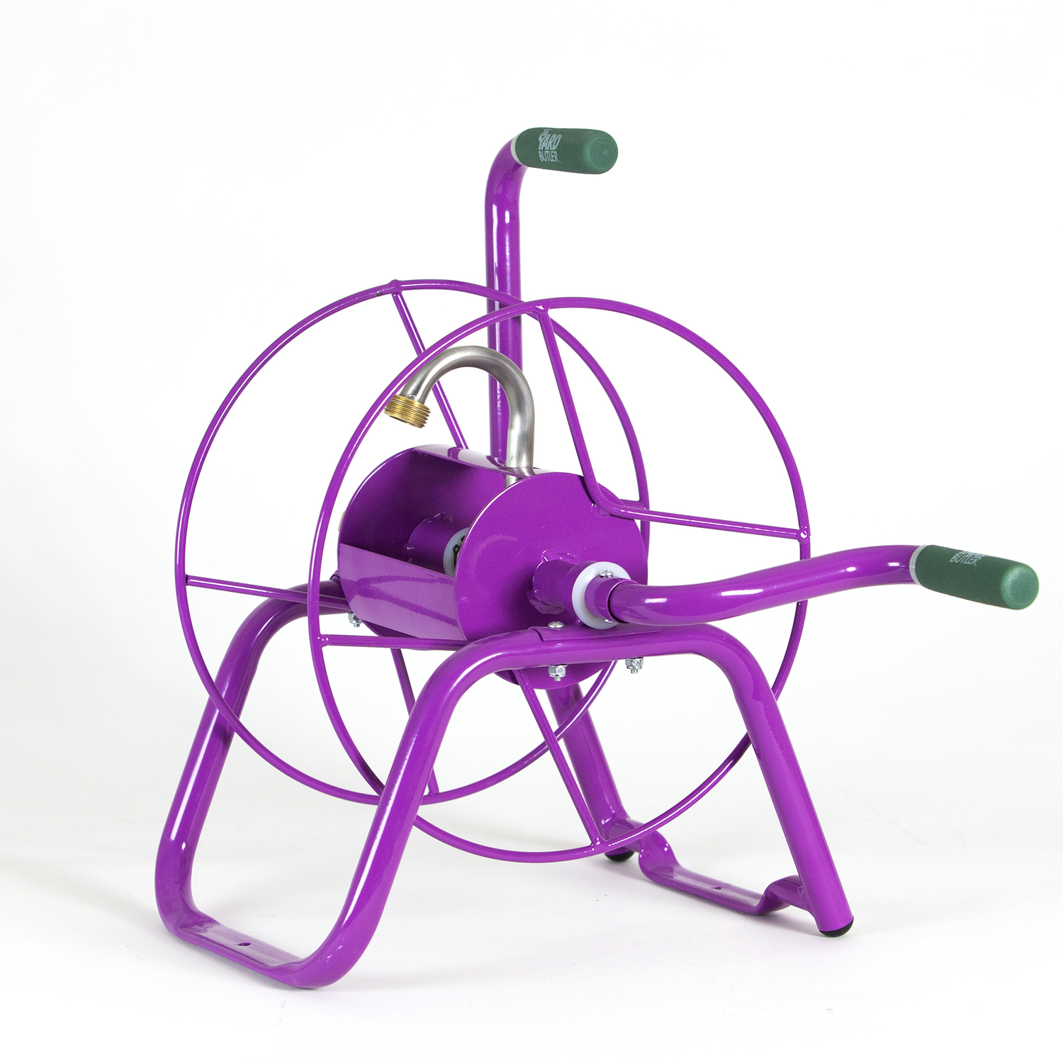 Yard Butler 75 ft. Purple Free Standing Hose Reel