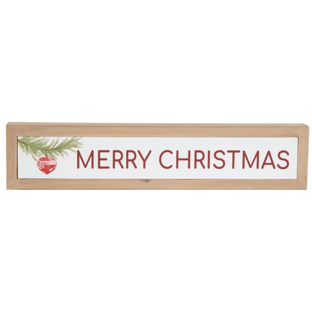 Transpac Wood 15 75 In Multicolored Christmas Block Decor