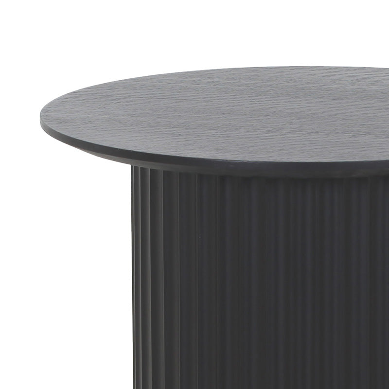 TULLY Round Side Table 45cm - Black