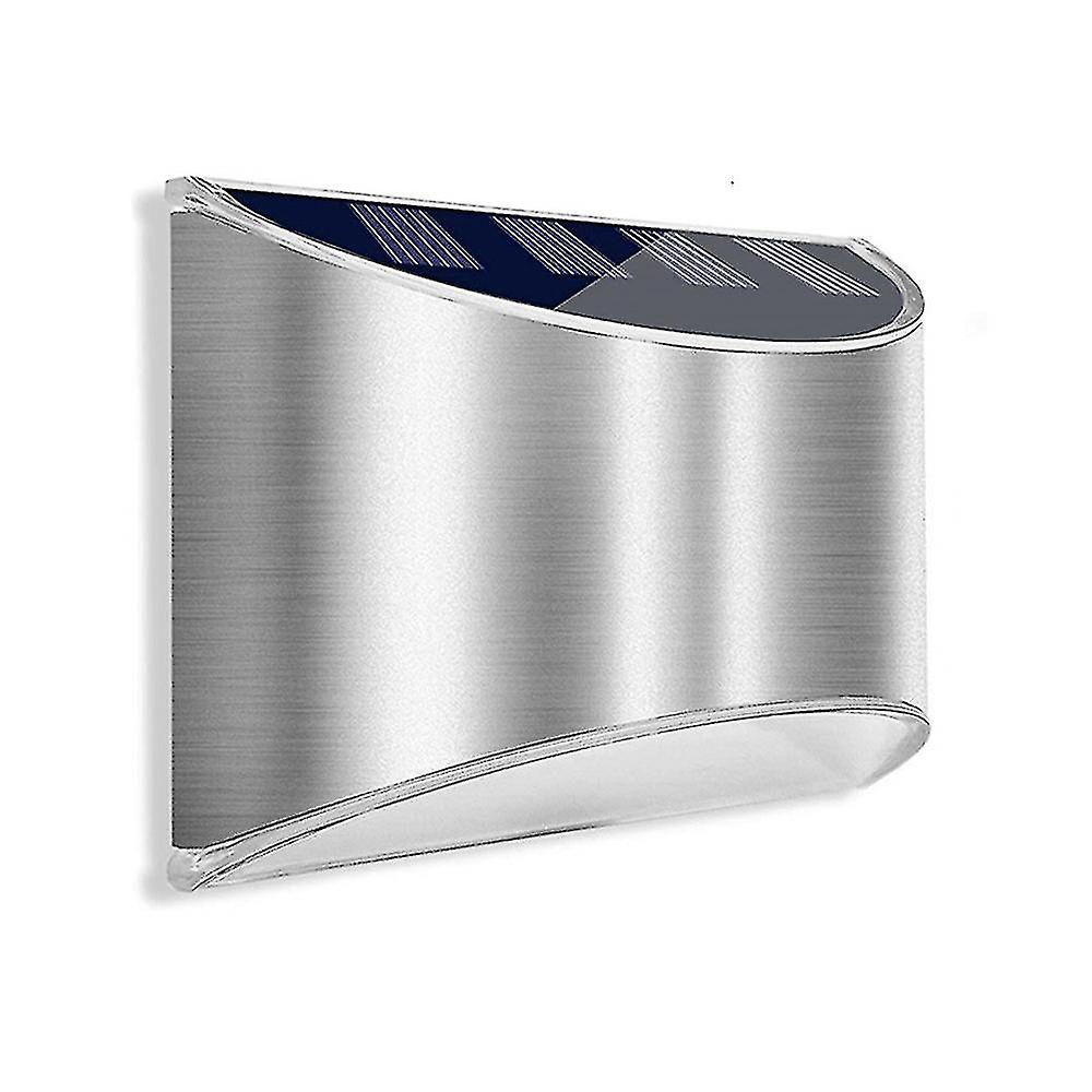 Stainless Steel Security Solar Wall Lights - Outdoor Fence Post And Step Lights， Weatherproof