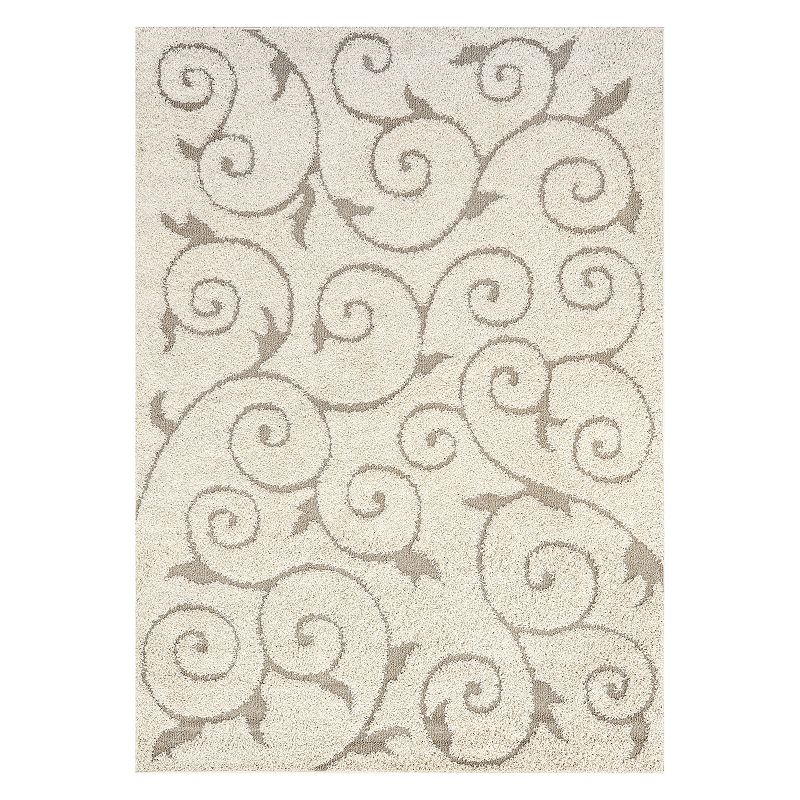 nuLOOM Maisha Scroll Shag Rug