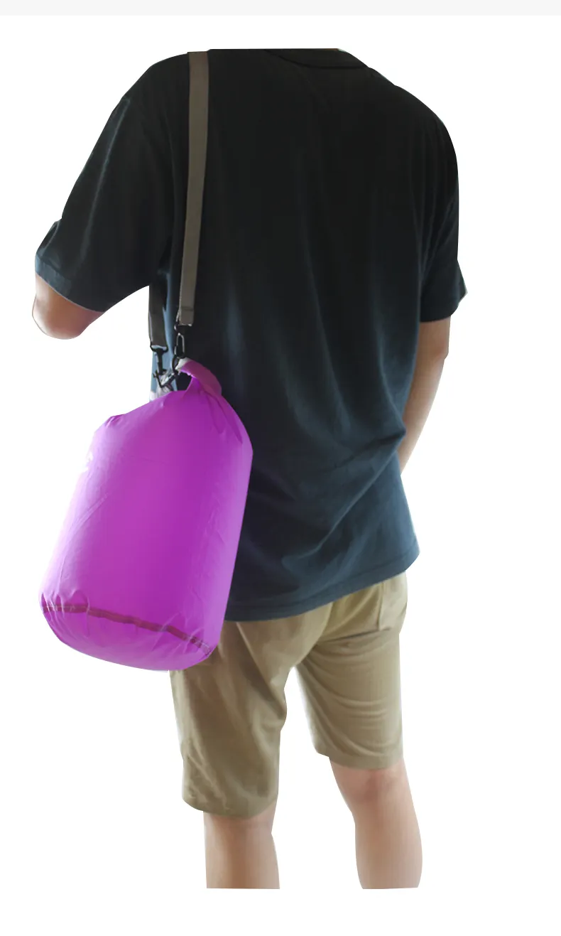 Hot sale in stock polyester waterproof dry bag for camping hiking