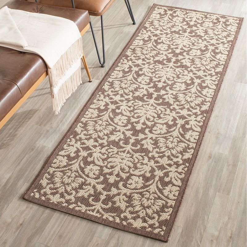 Safavieh Courtyard Leaves Collage Indoor Outdoor Rug