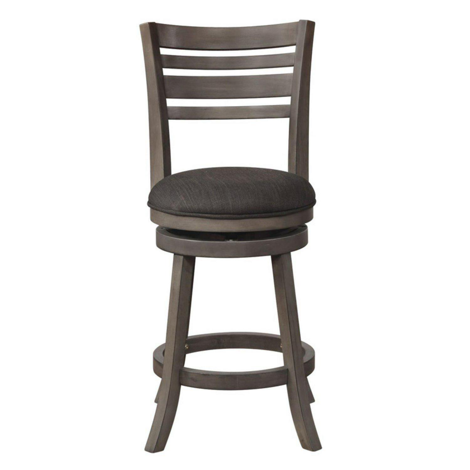 Tegan 24 Counter Stool with Swivel， Gray