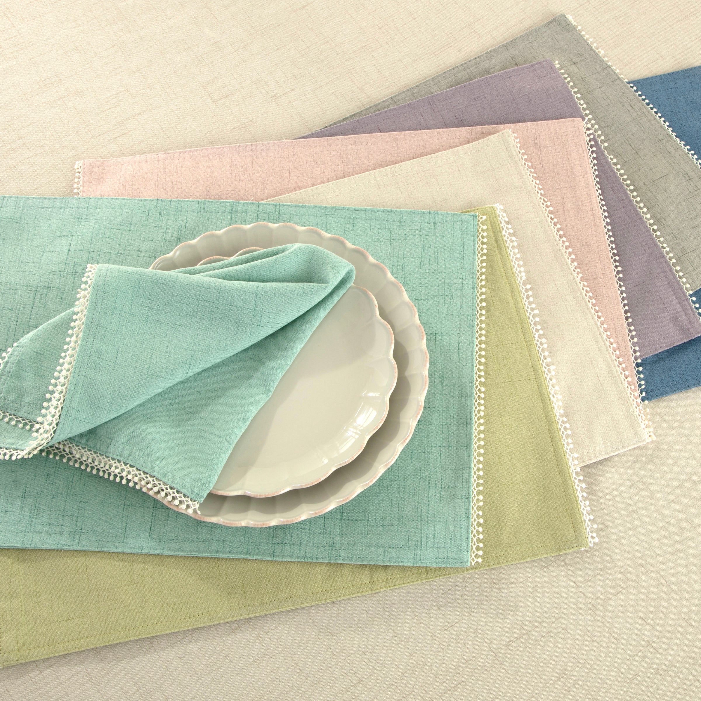 French Perle Pistachio Placemat