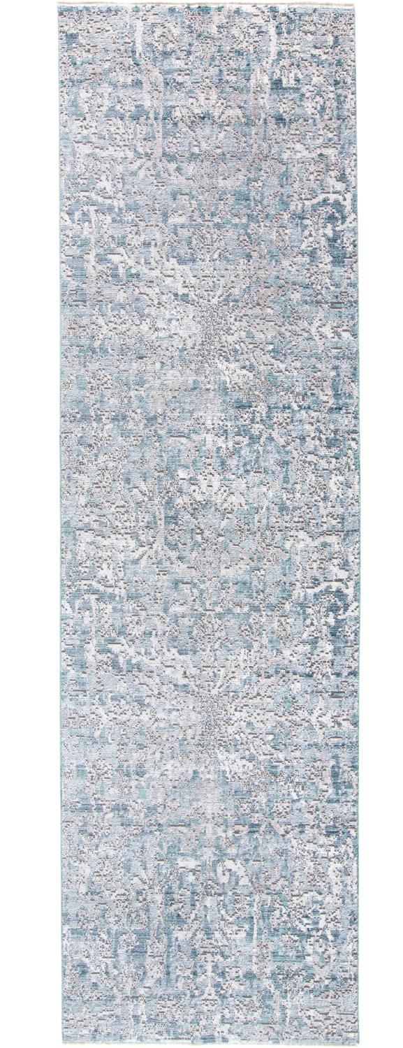 Tirza Teal and Gray Rug by BD Fine