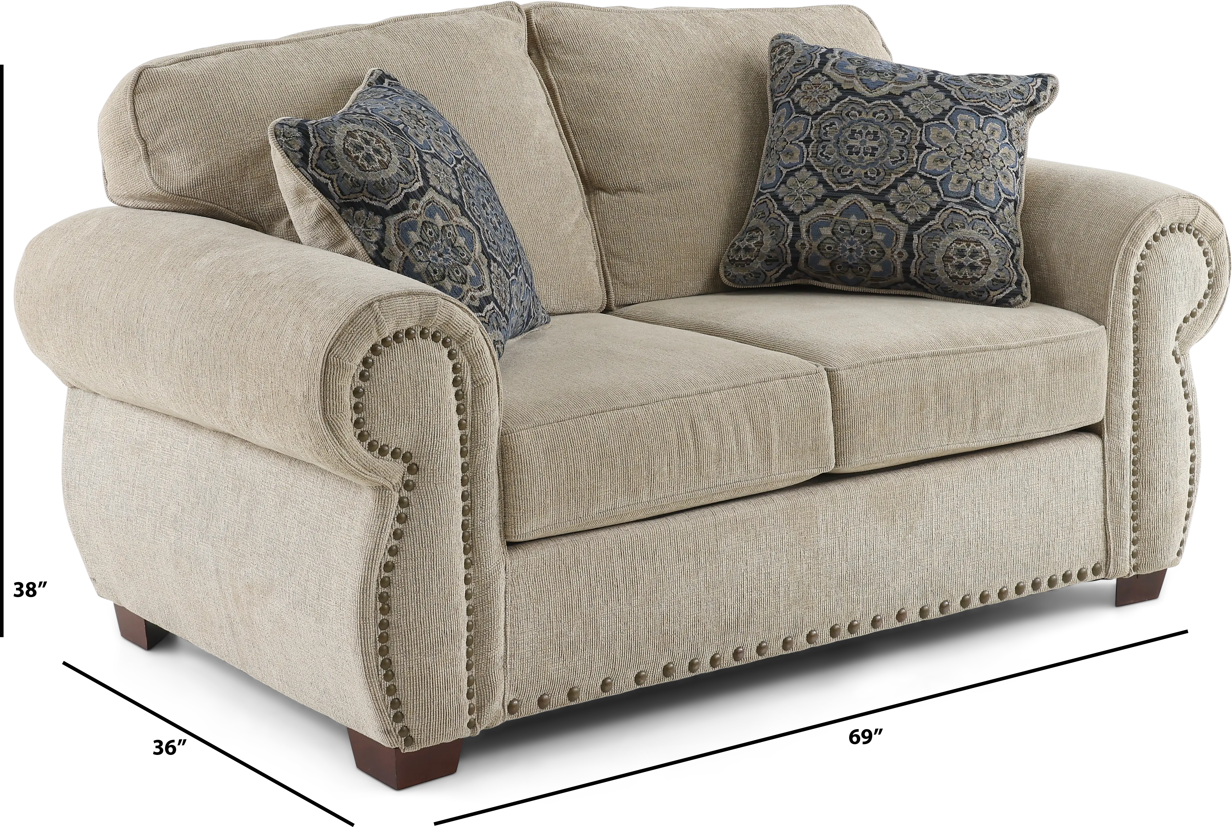 Southport Tan Loveseat