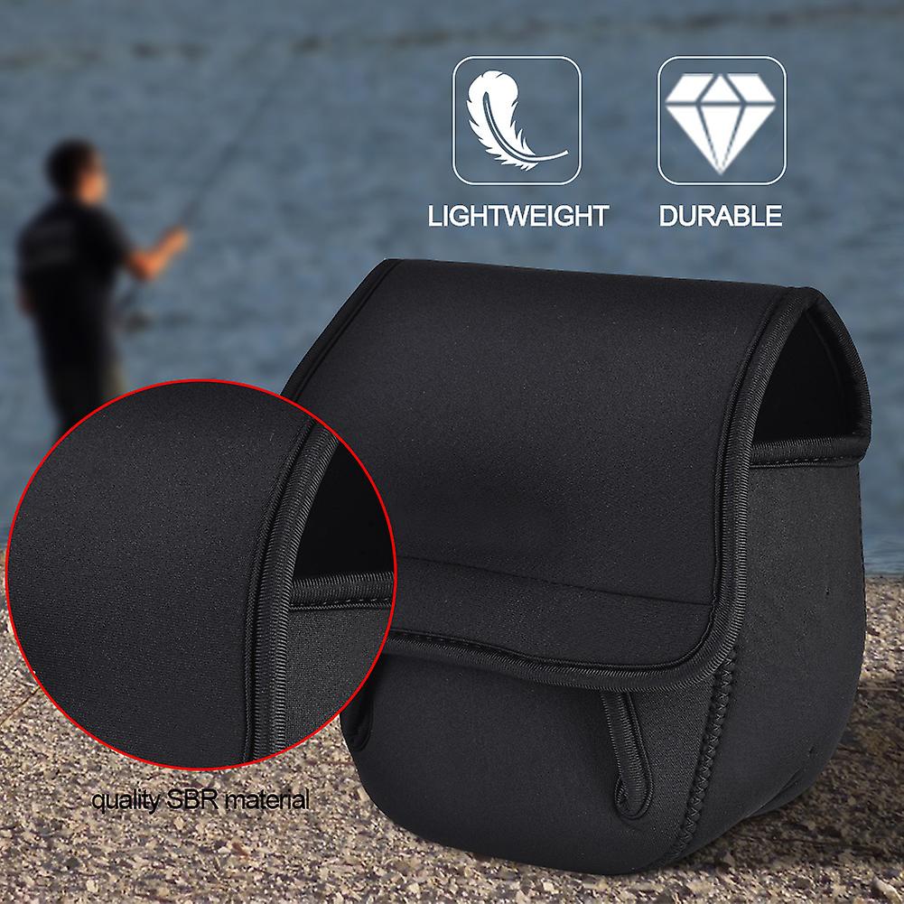 Leo Durable Spinning Reel Protective Cover Pouch Bag Fishing Accessory(l)