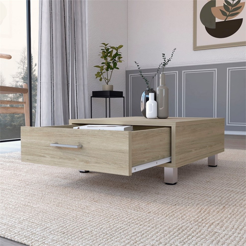 FM FURNITURE Kabul Coffee Table Light Pine (beige) Engineered Wood   Contemporary   Coffee Tables   by Homesquare  Houzz