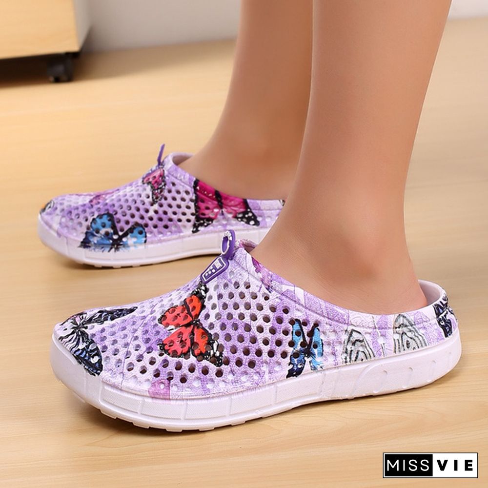 16 Colors Women Fashion Slippers Hollow-Out Outdoor Slippers Comfortable Beach Shoes Indoor Soft Slippers