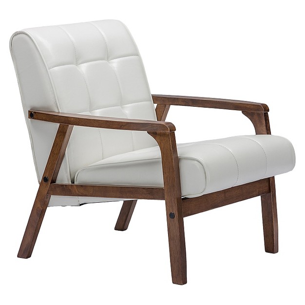 Mid century Masterpieces Club Chair White Baxton Studio