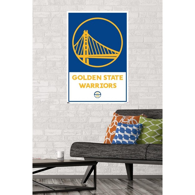 Trends International Nba Golden State Warriors Logo 21 Unframed Wall Poster Prints