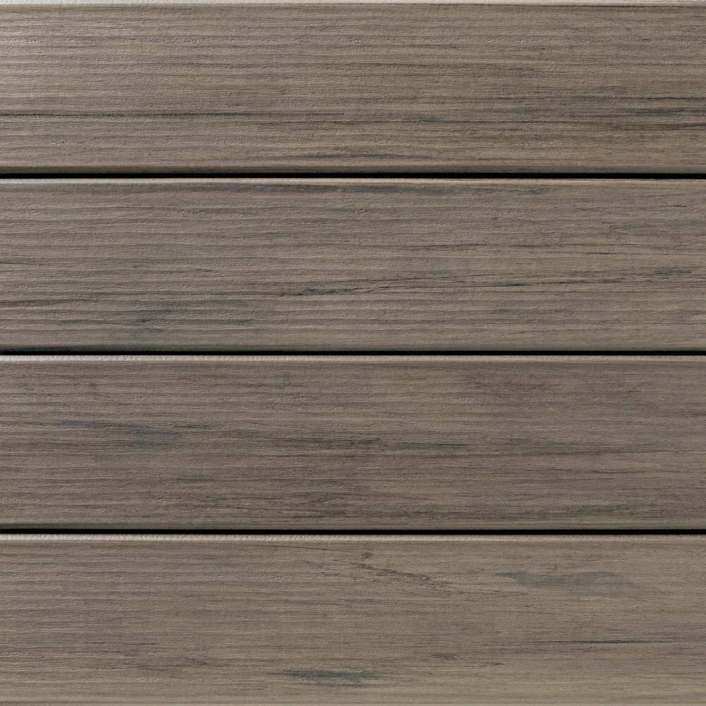 TimberTech Composite Legacy 54 in. x 6 in. x 1 ft. Grooved Ashwood Composite Sample (Actual: 0.94 in. x 5.36 in. x 1 ft.) SAMP-LC12AW