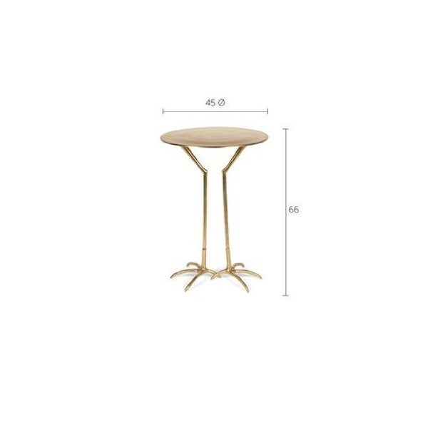 Bold Monkey The Gold Heron Gold Heron Leg Side Table