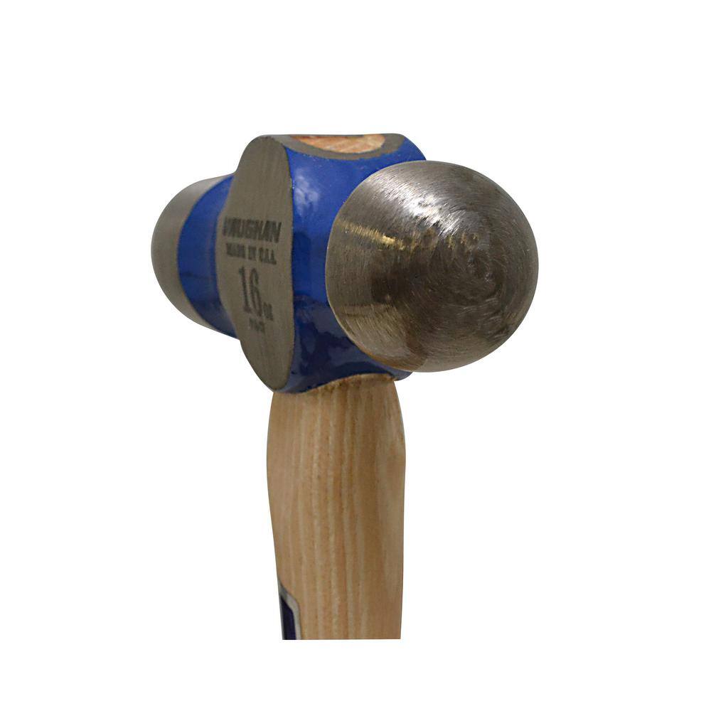 Vaughan 16 oz. Ball-Peen Hammer with 13.75 in. Hardwood Handle TC016