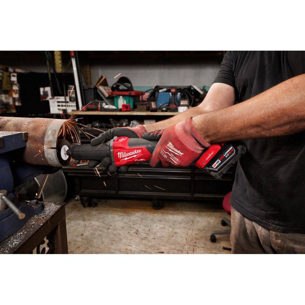 MW M18 FUEL 18V Lithium-Ion Brushless Cordless 2-3 in. Variable Speed Die Grinder Paddle Switch wOne-Key (Tool-Only) 2984-20