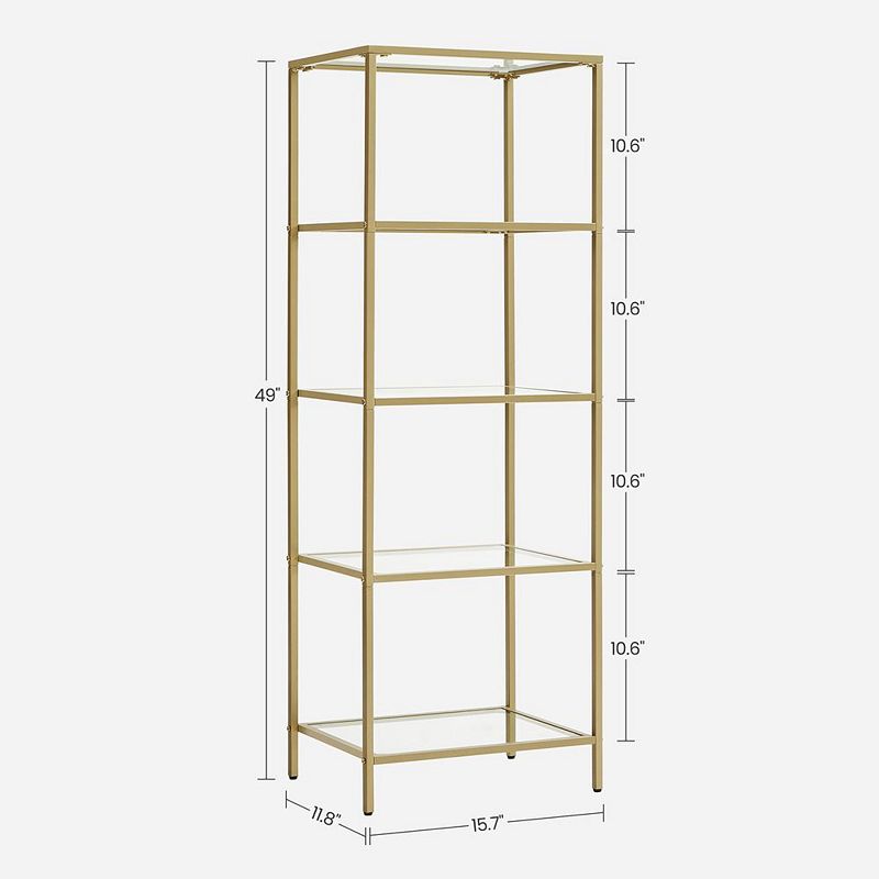 BreeBe 5-Tier Bookshelf