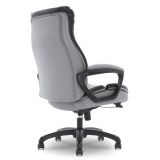 Shaquille O'Neal Amphion Ergonomic Bonded Leather High-Back Executive Chair， Gray