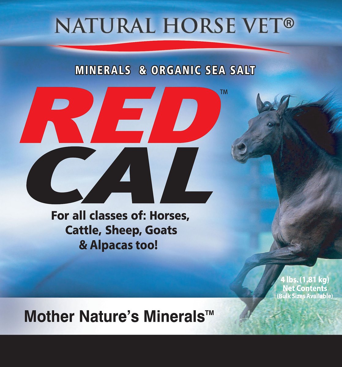 Natural Horse Vet Red Cal Original Nature's Minerals and Organic Sea Salt Multi-Species Formula