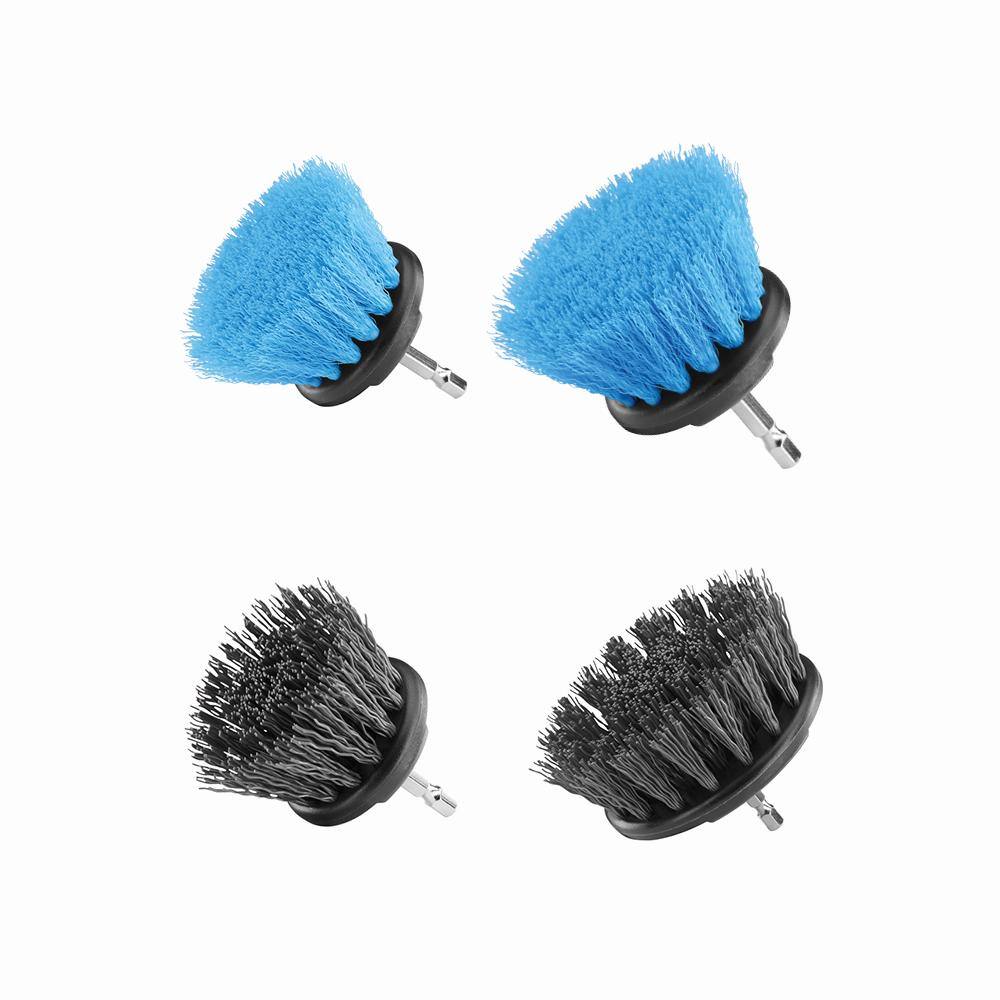 RYOBI Soft Bristle and Hard Bristle Brush Cleaning Kit (4-Piece) A95SBK1-A95HBK1