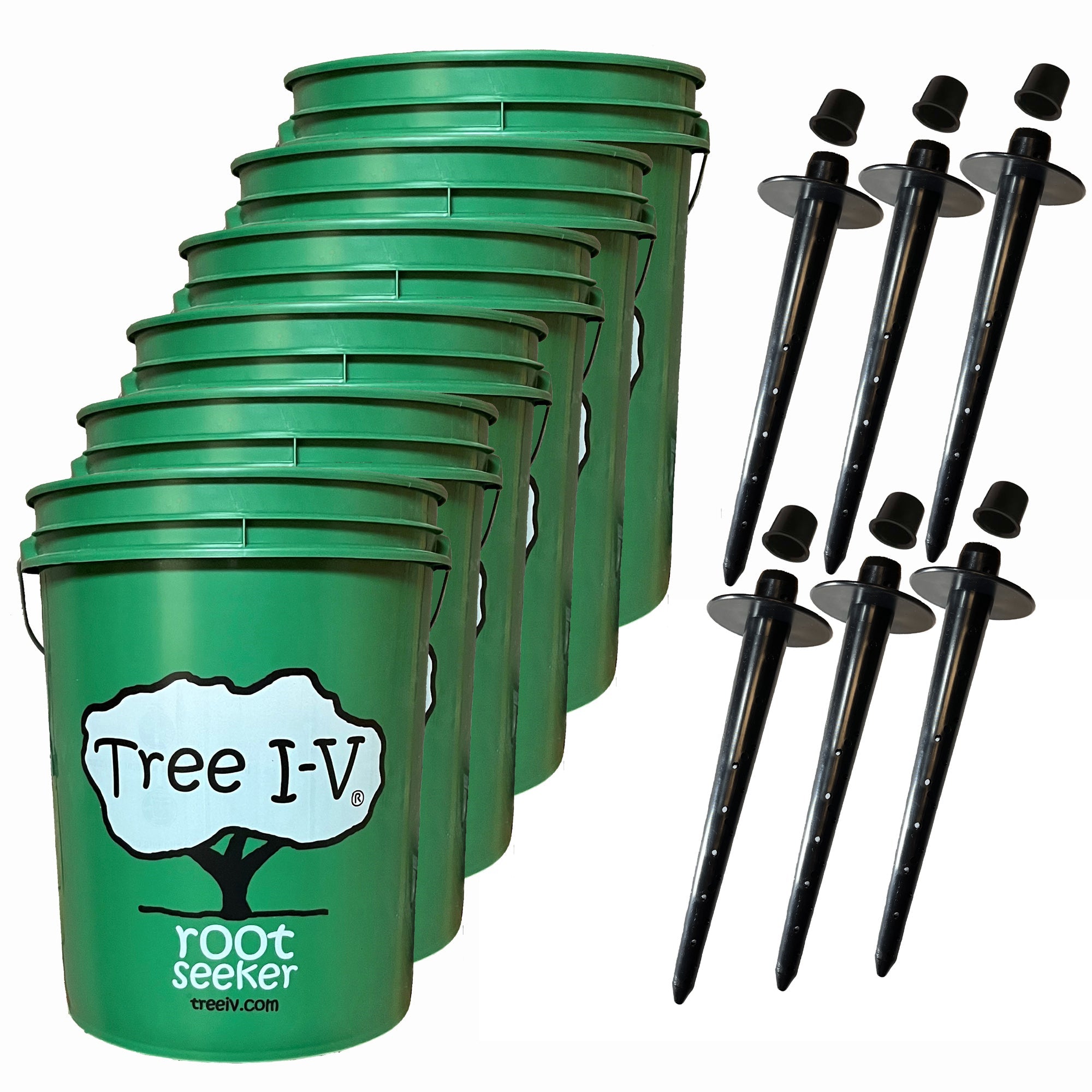 Tree I-V Root Feeder 5-Gallon Natural Drain | Kid-Friendly | 6-pk