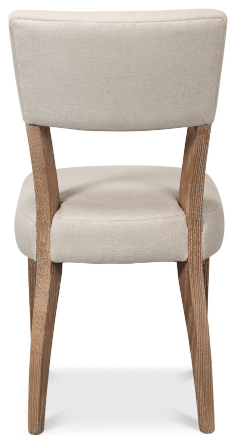 Rhett Cream Dining Chairs Set of 2   Traditional   Armchairs And Accent Chairs   by Sideboards and Things  Houzz