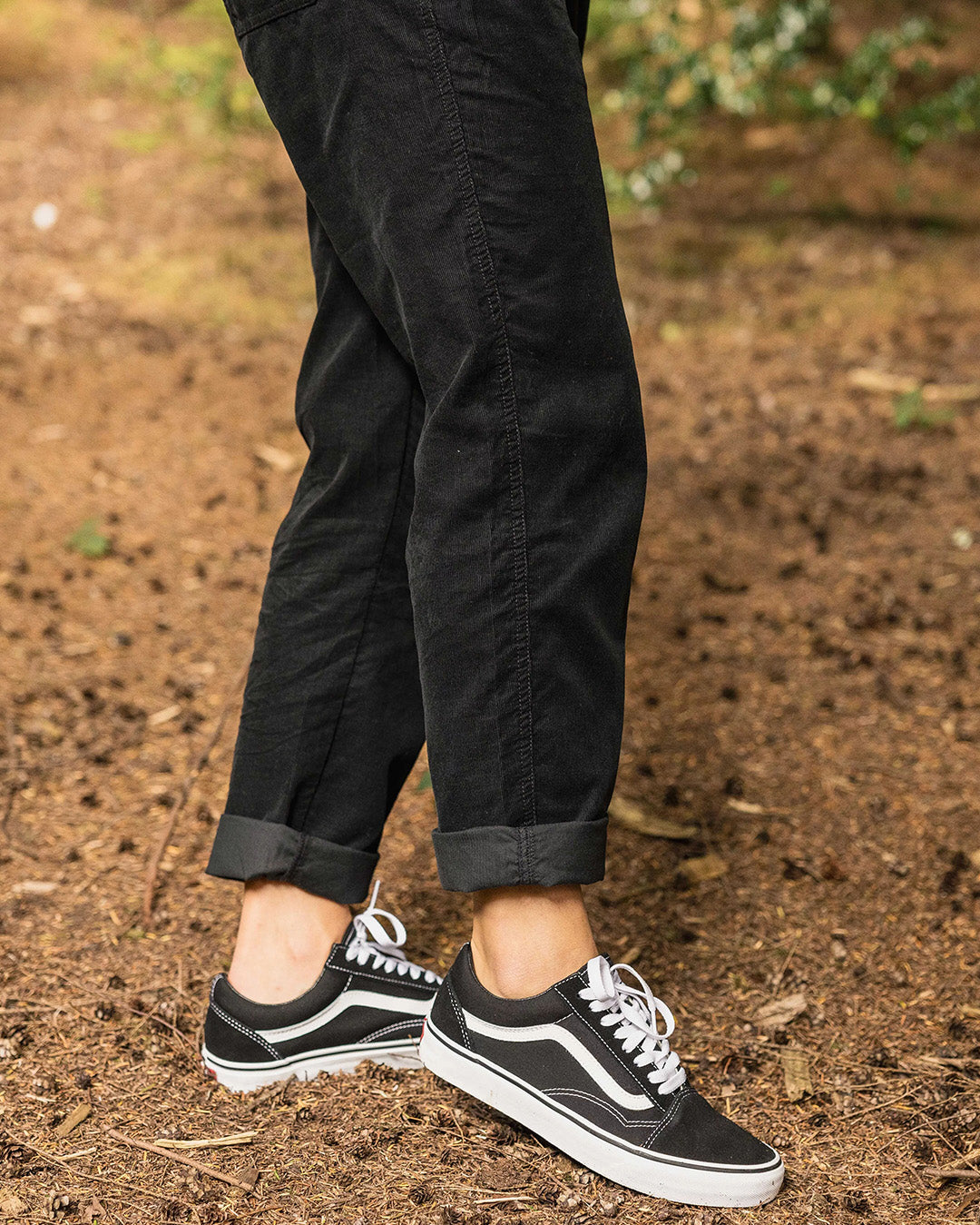 Compass Recycled Corduroy Trouser - Black