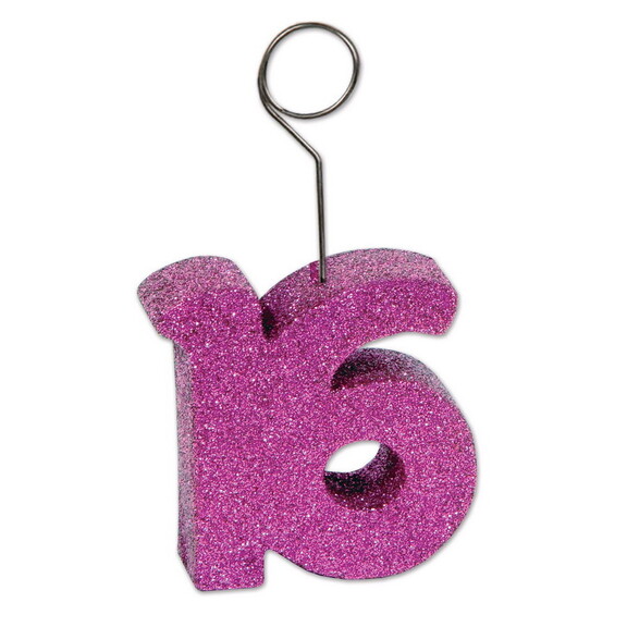 Beistle 54750 16 Glittered 16 Photo/Balloon Holder...