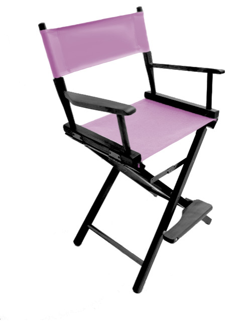 Gold Medal 24 quotBlack Commercial Director  x27s Chair   Contemporary   Folding Chairs And Stools   by Gold Medal  Houzz