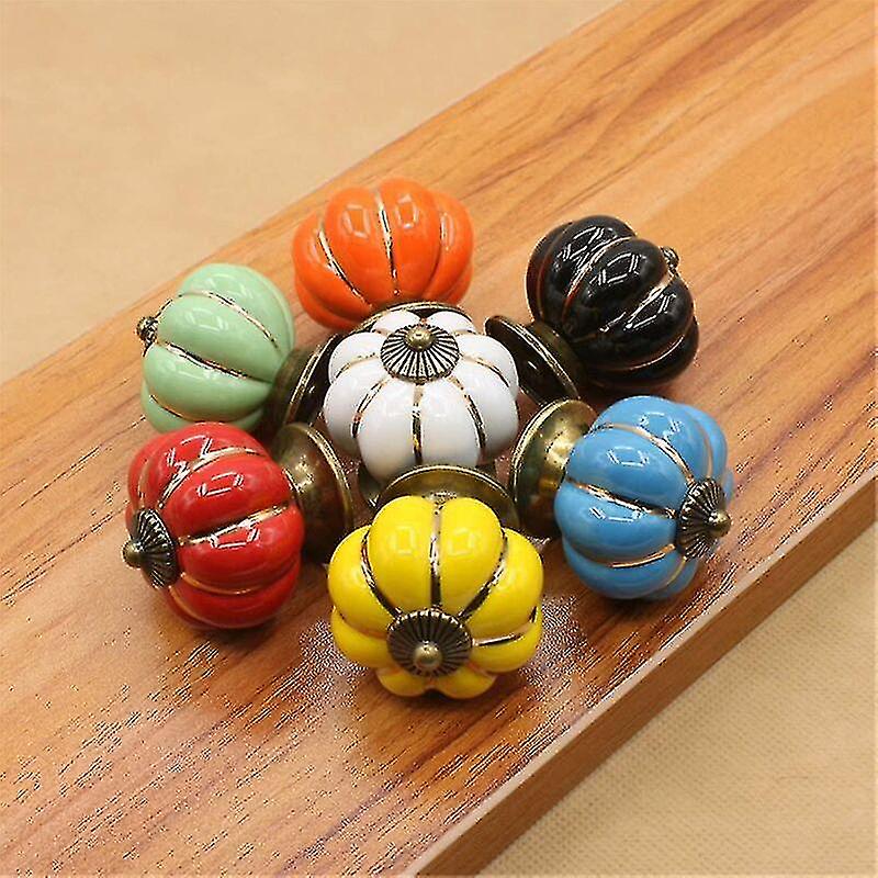 10 Pcs Ceramic Drawer Knobs Cabinet Knob For Kitchen Drawers And Cupboards Qucyy Gift