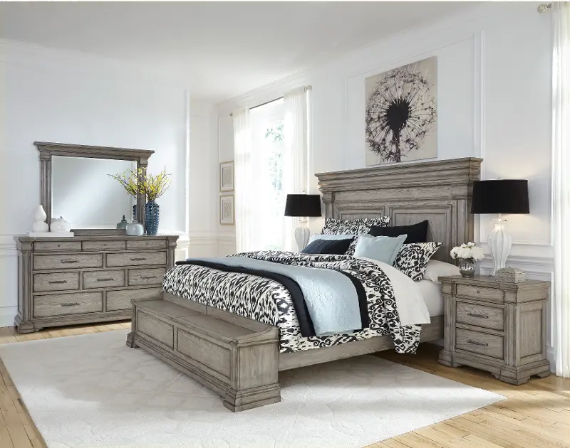 Madison Ridge Gray 4 Piece Queen Bedroom Set