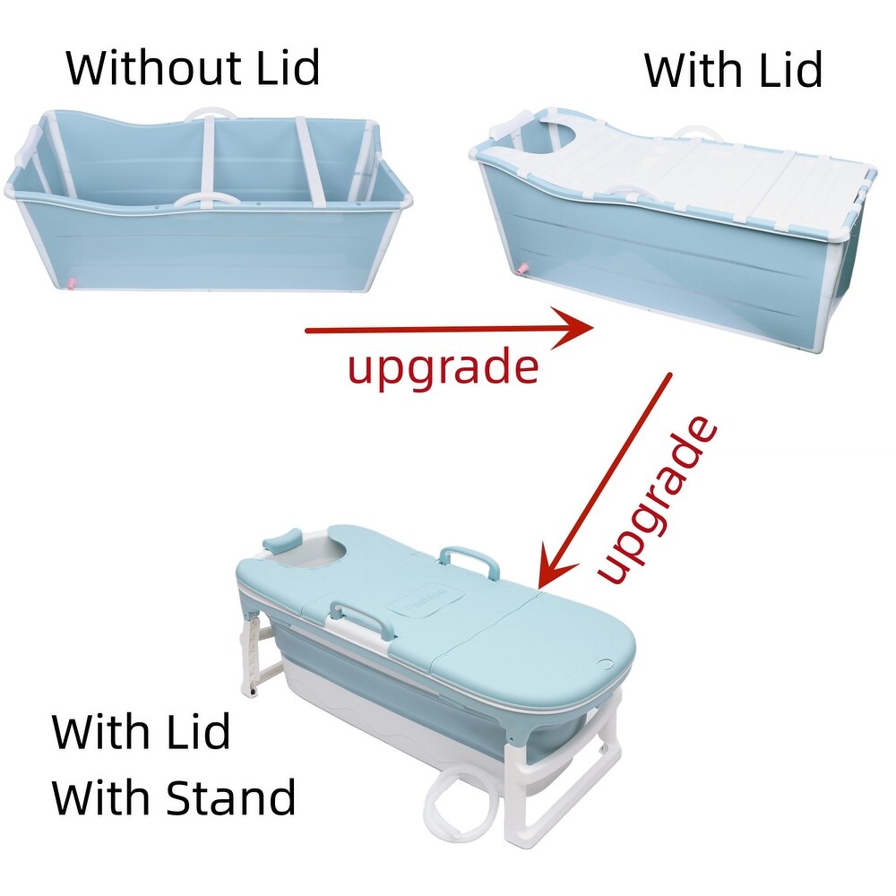 Foldable Soaking Bathtub Adult SPA Tub Large Portable Shower Bucket