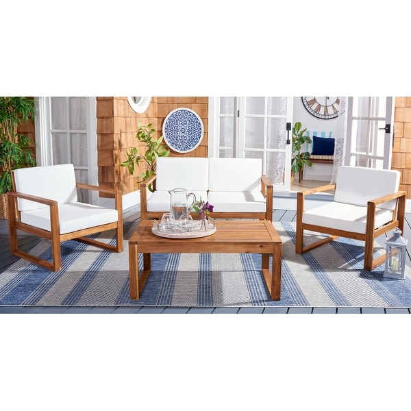 SAFAVIEH Outdoor Emiko 4Pc Outdoor Living Set