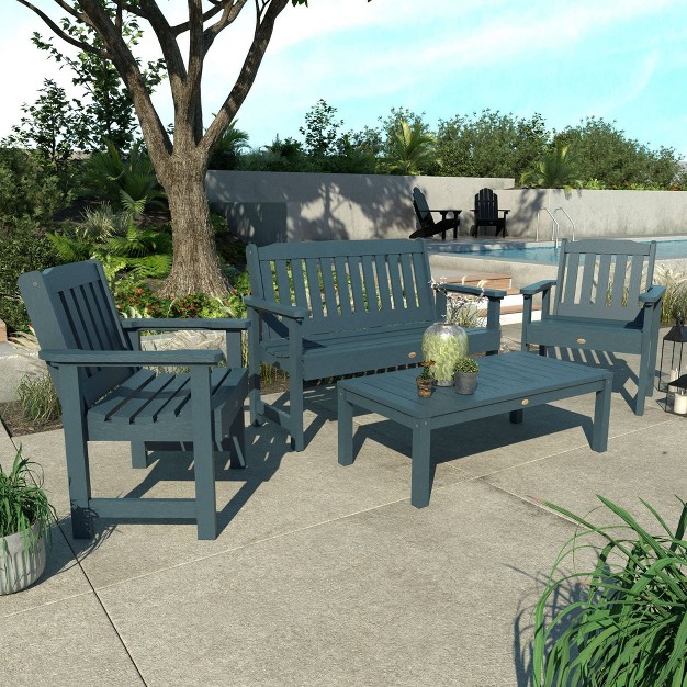 4pc Lehigh Garden Adirondack Conversation Patio Set Highwood