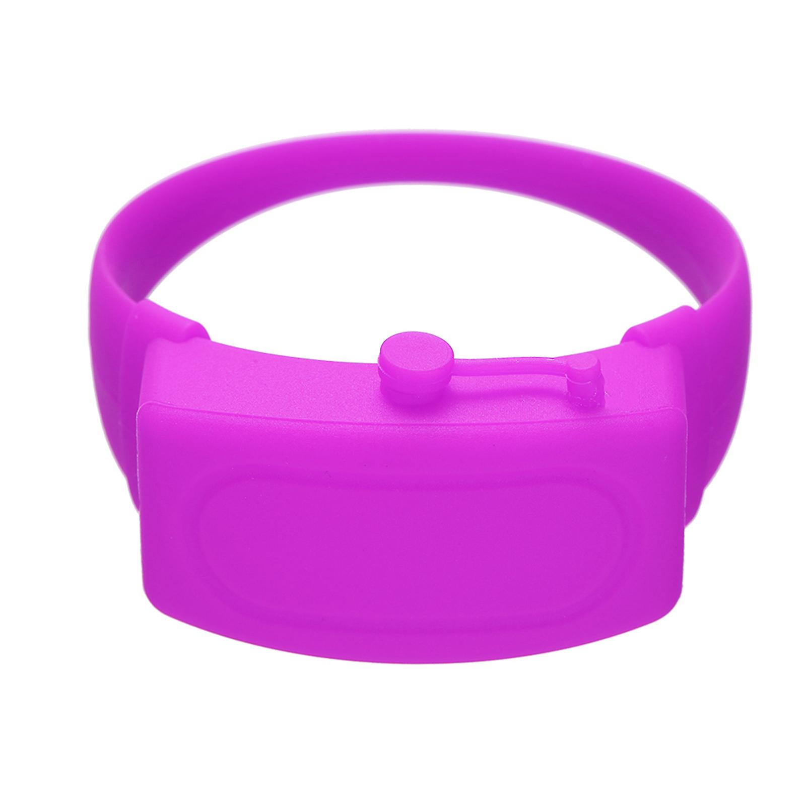 1 Silicone Bracelet 1 20ml Bottle Purple