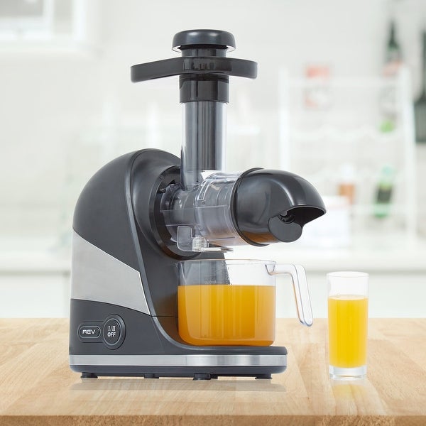 Kinbor Juicer Machines-Slow Masticating Juicer w/ 2-Speed Modes， Cold Press Juicer Extractor for Fruits and Vegtables