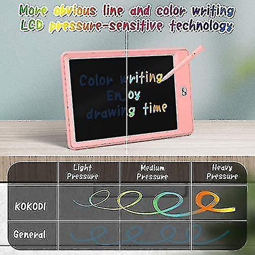 Lcd Writing Tablet， 10 Inch Colorful Toddler Doodle Board Drawing Tablet， Erasable Reusable Electronic Drawing Pads For Kids