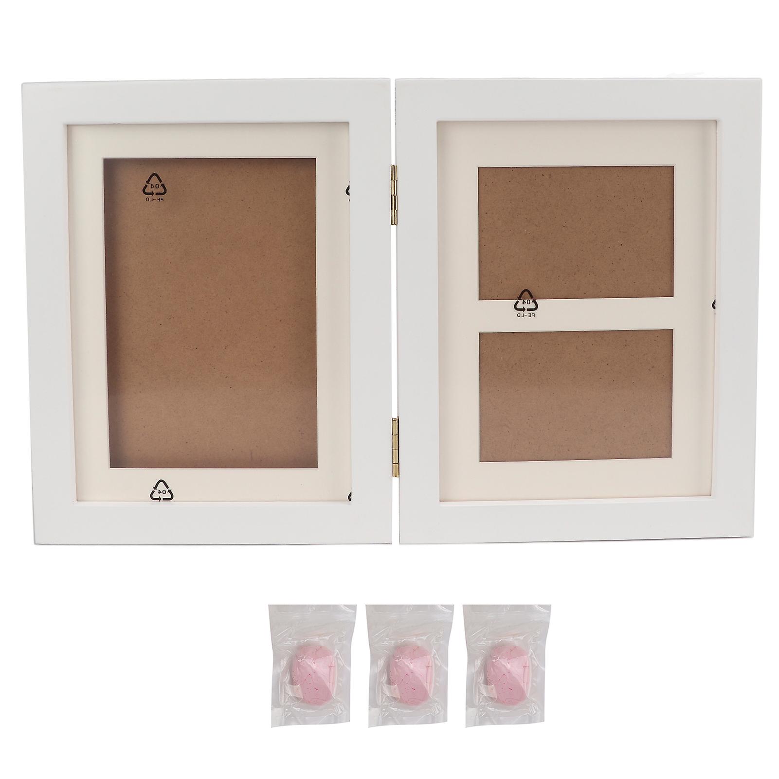 Pet Memorial Picture Frame Paw Print Kit With Clay For Dog Owners Cat Owners Pet Loverquietly Elegant Pink