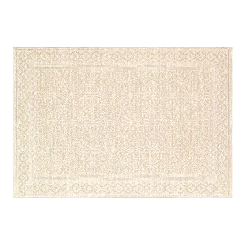 Couristan Marina Ibiza Framed Floral Rug