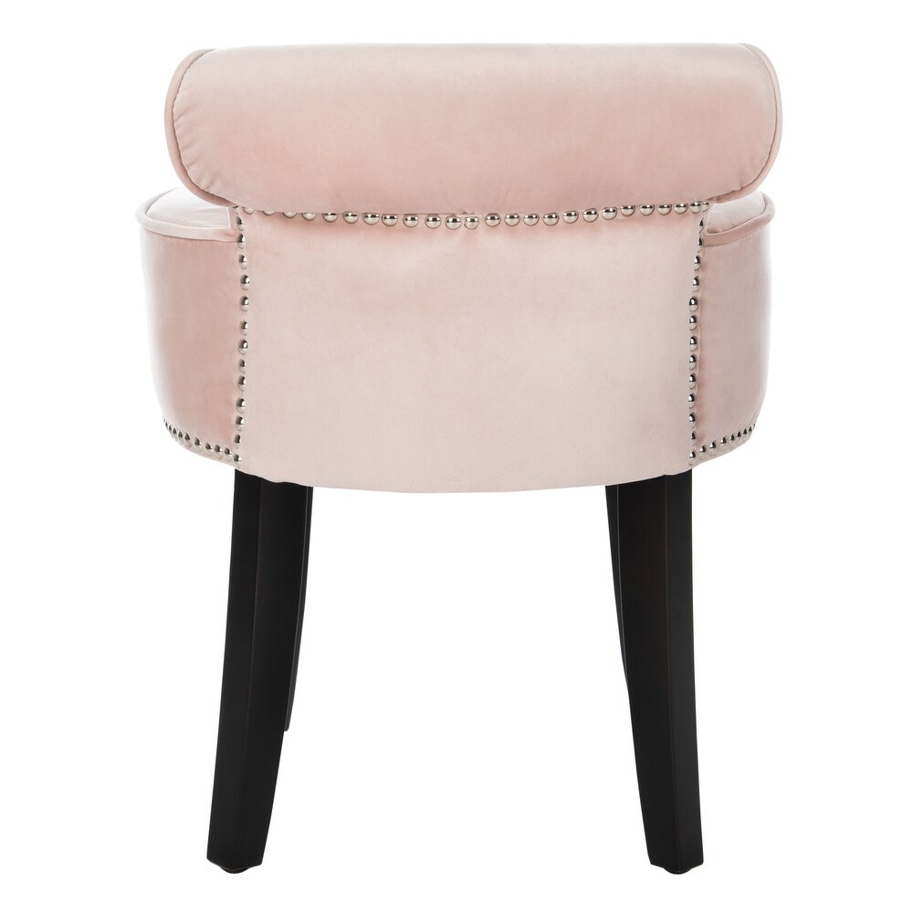 SAFAVIEH Georgia Blush Petite Vanity Stool   17.9\