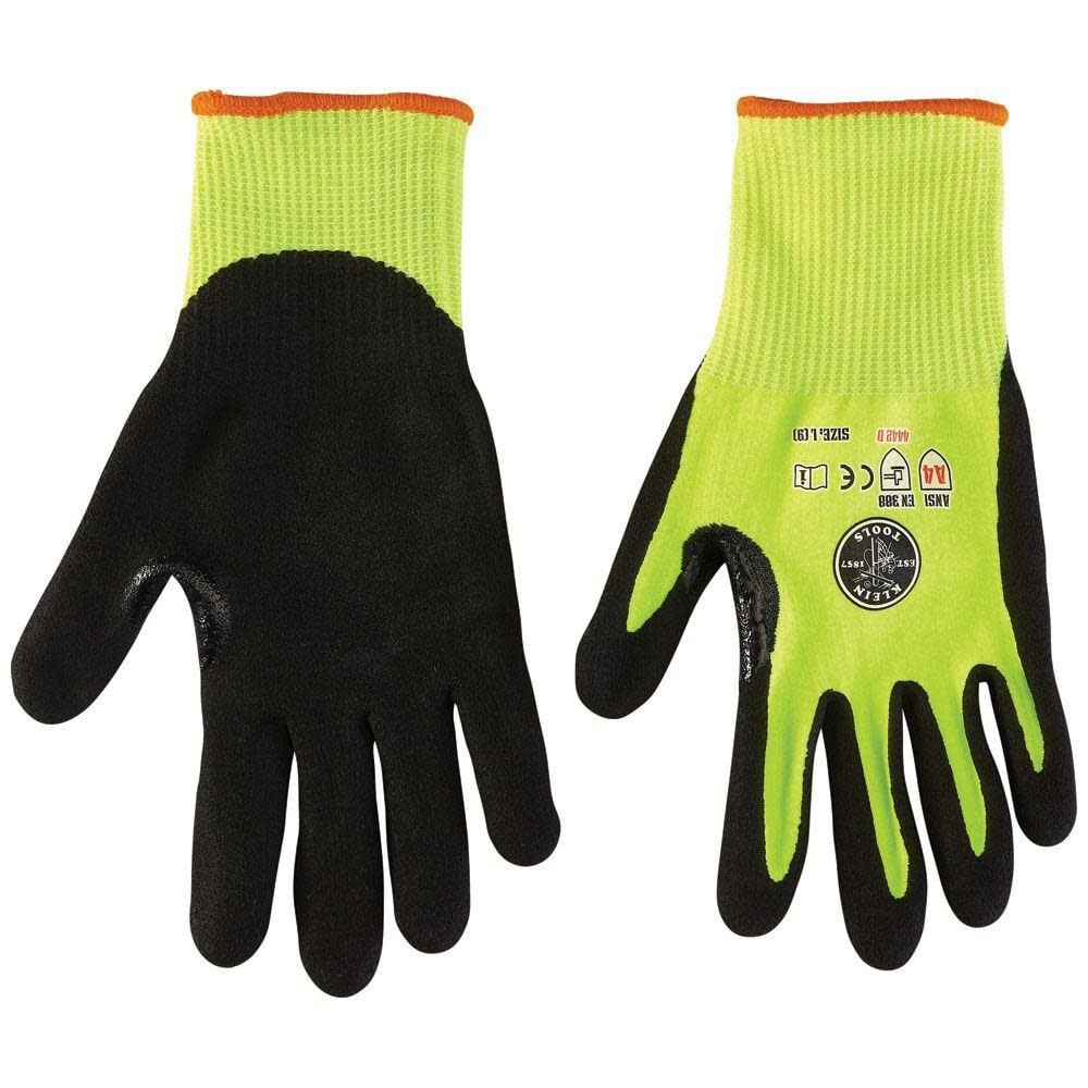 Klein Tools 2-Pair of Work Gloves Cut Level 4 Touchscreen Large 60186 from Klein Tools