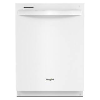 Whirlpool 24 in. in White Dishwasher with Stainless Steel Tub and Tall Top Rack WDT740SALW