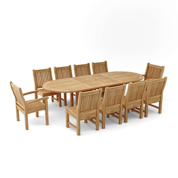 Sahara Dining Side Chair 11Pieces Oval Dining Set