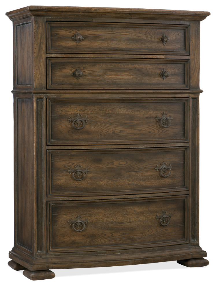 Gillespie 5 Drawer Chest   Traditional   Accent Chests And Cabinets   by Buildcom  Houzz