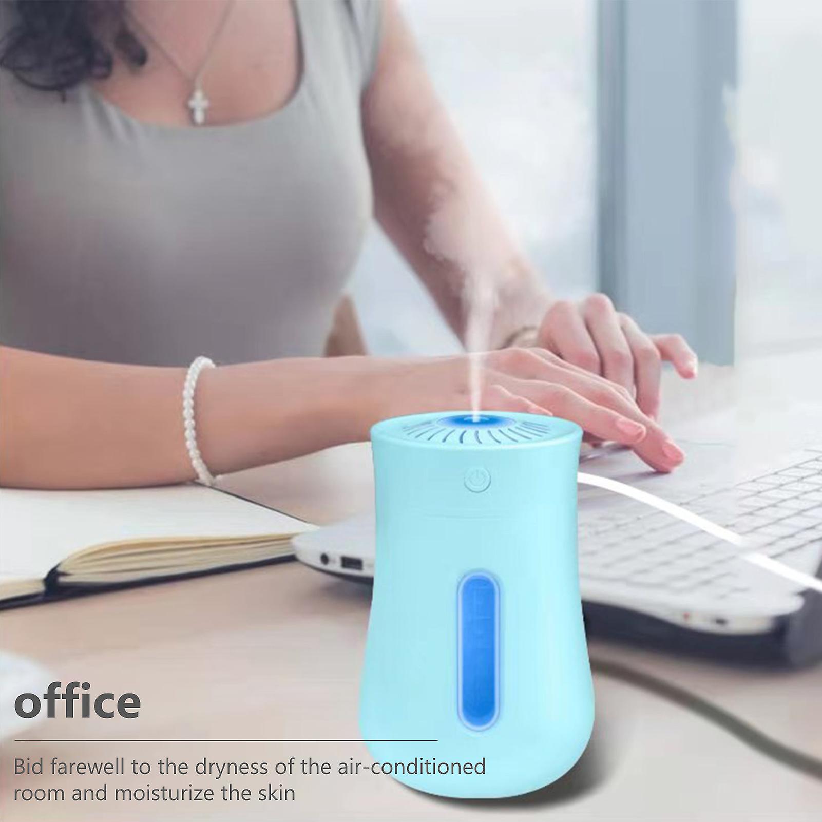 Humidifiers For Bedroom Mini Humidifiers Desk Air Humidifier With Night Light Blue